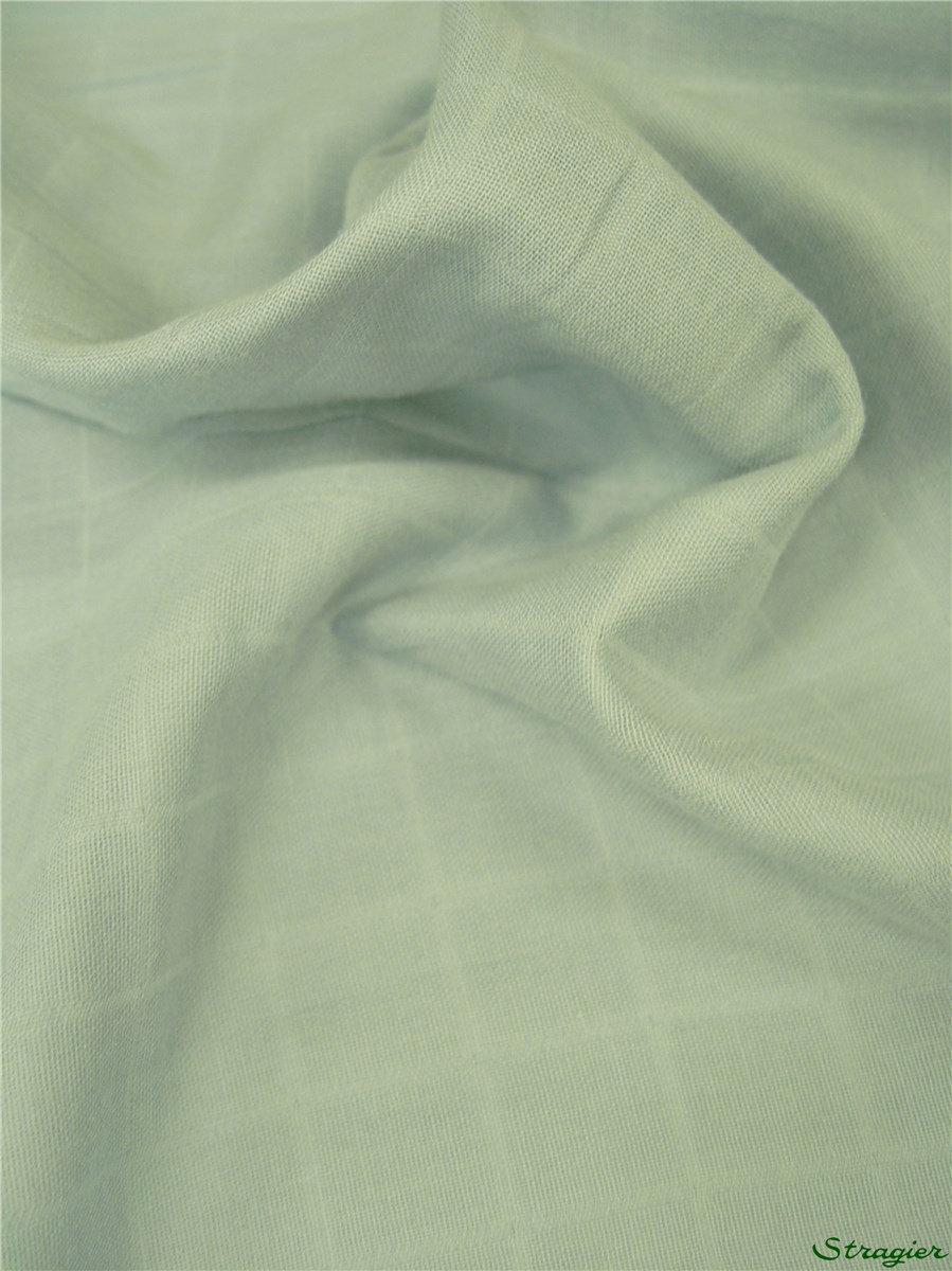 Double Gaze Tetra pur Coton - uni - Vert d'eau 
