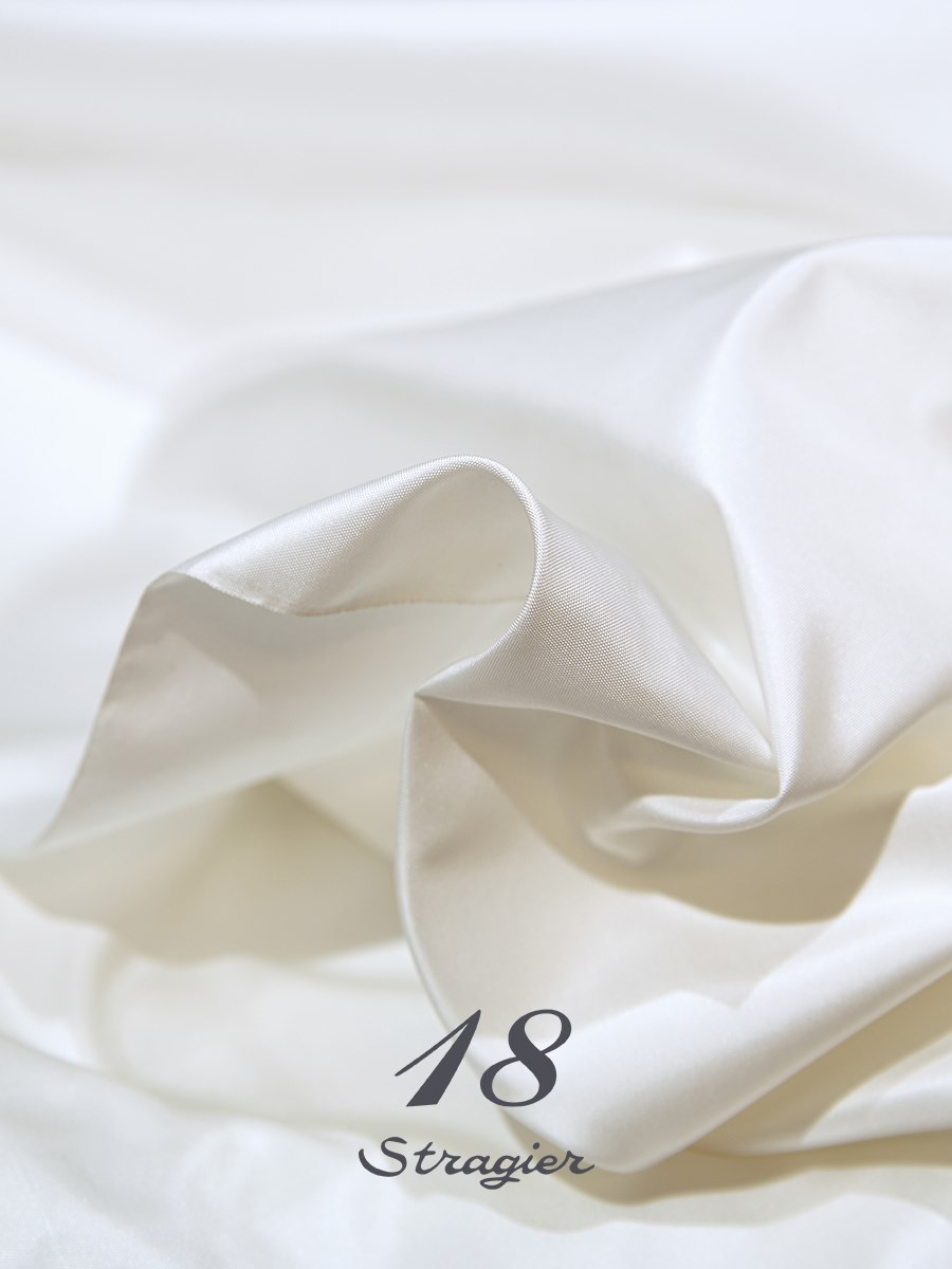 Faille - Silk - artisanal - Plain - Stragier Pale Ivory