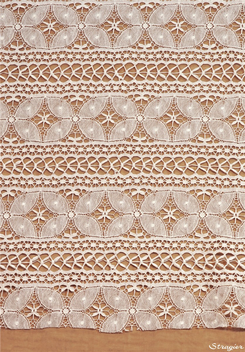 Dentelle de Coton - Graphic - Ivoire clair Stragier - 100 cm