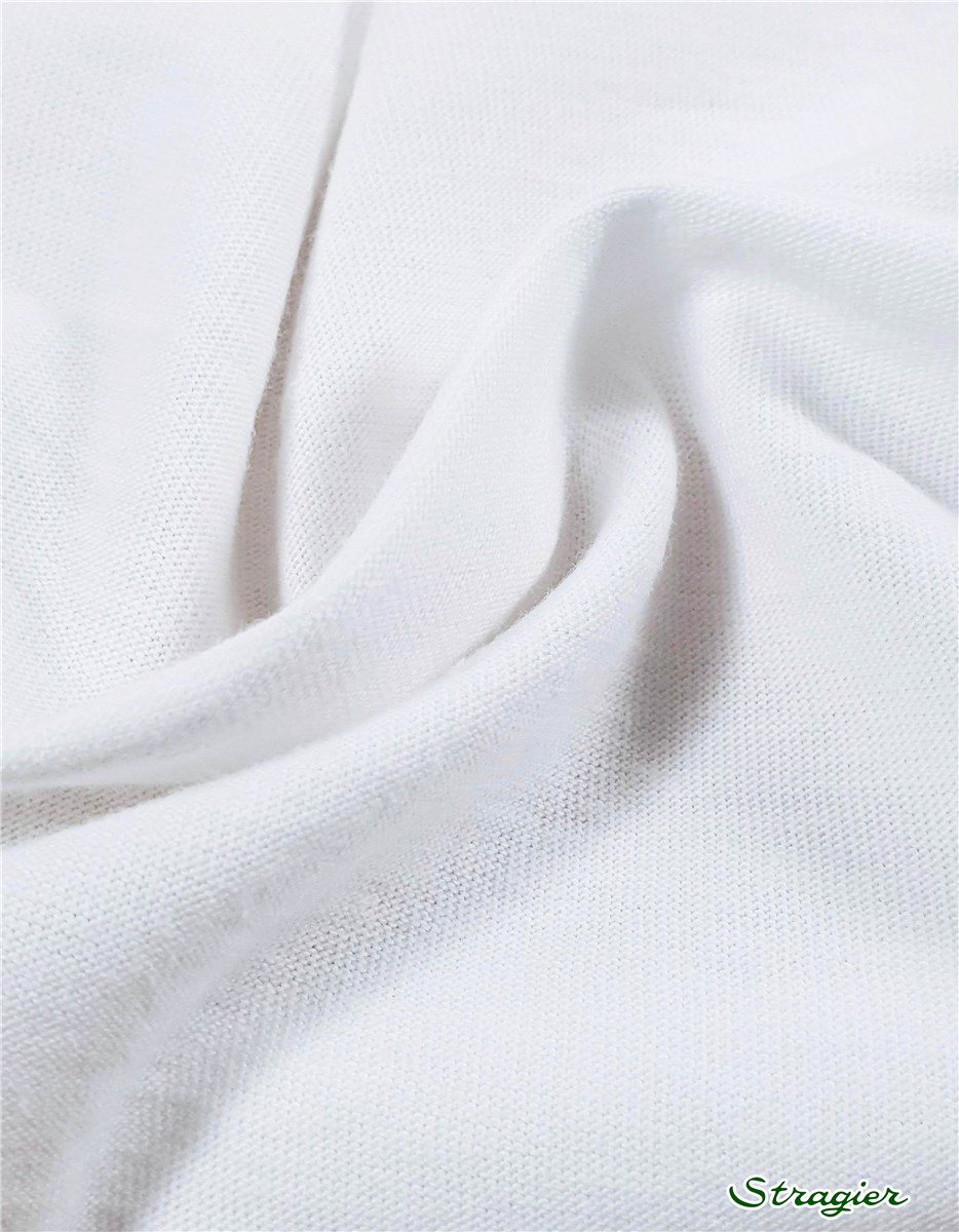 Jersey pur Coton peigné 160 gr/m² - uni - Blanc 