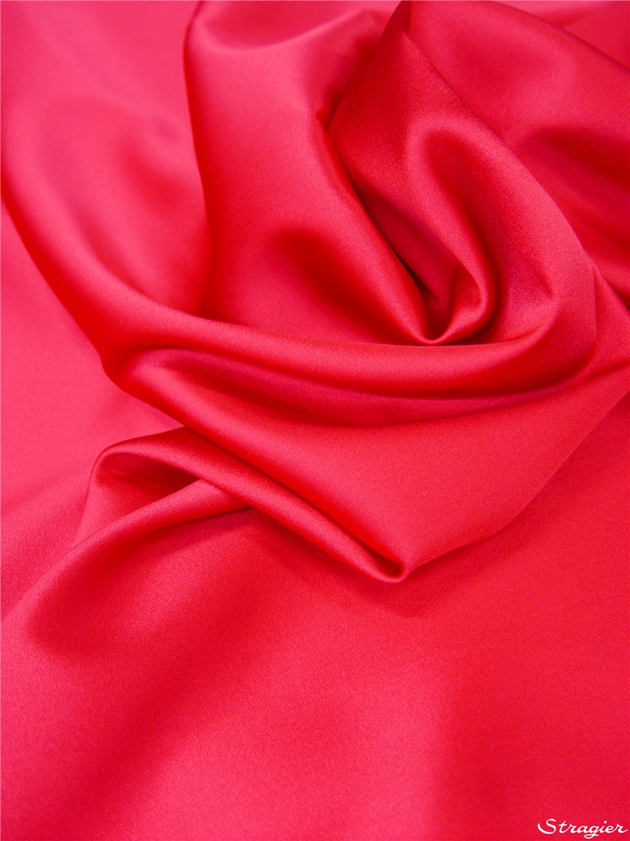 Satin de Soie Stretch - Uni - Fuchsia