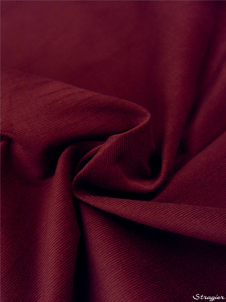 Velours Milleraies Soft - uni - Lie de Vin