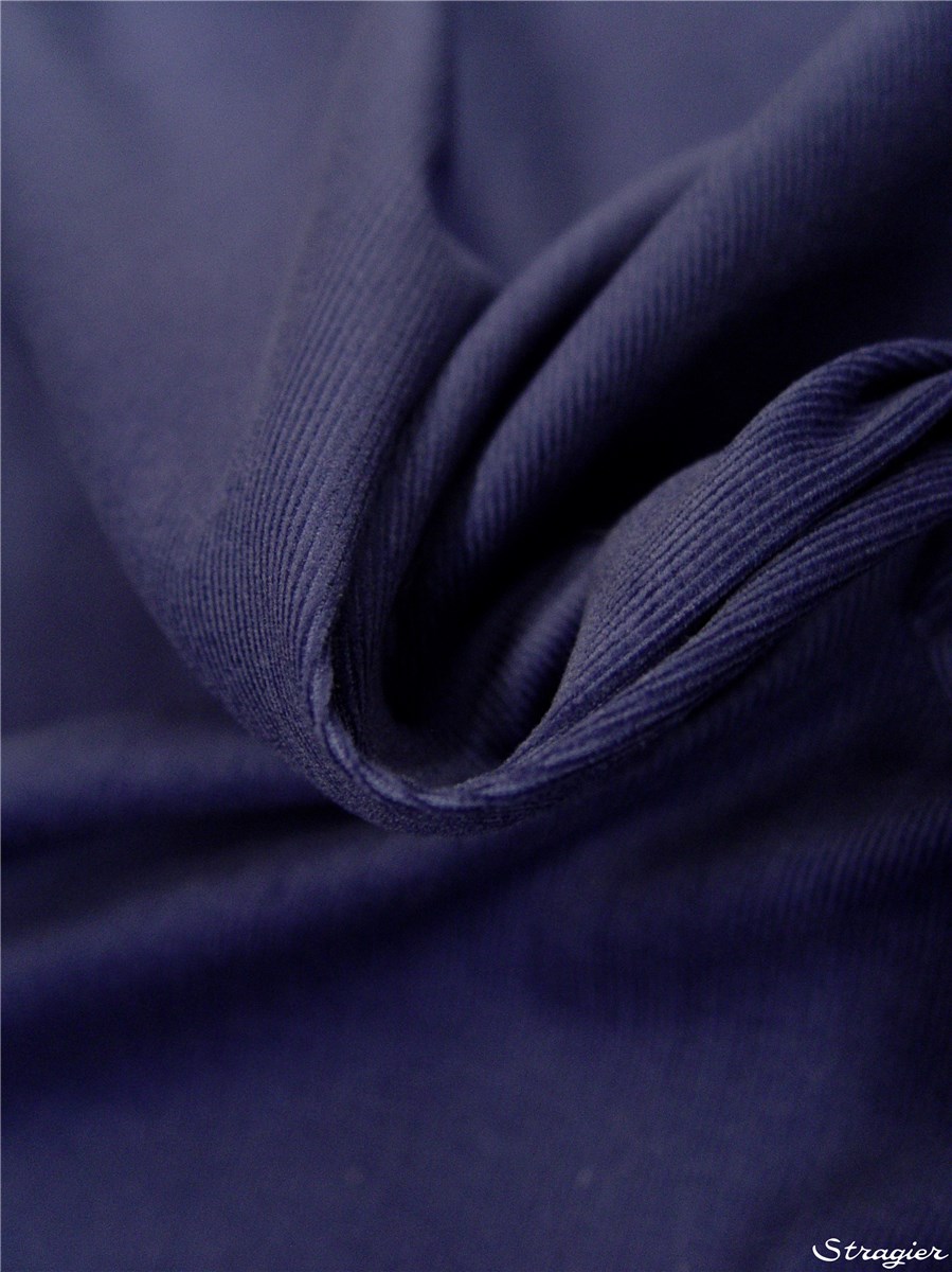 Velours Milleraies Soft - uni - Bleu Royal 