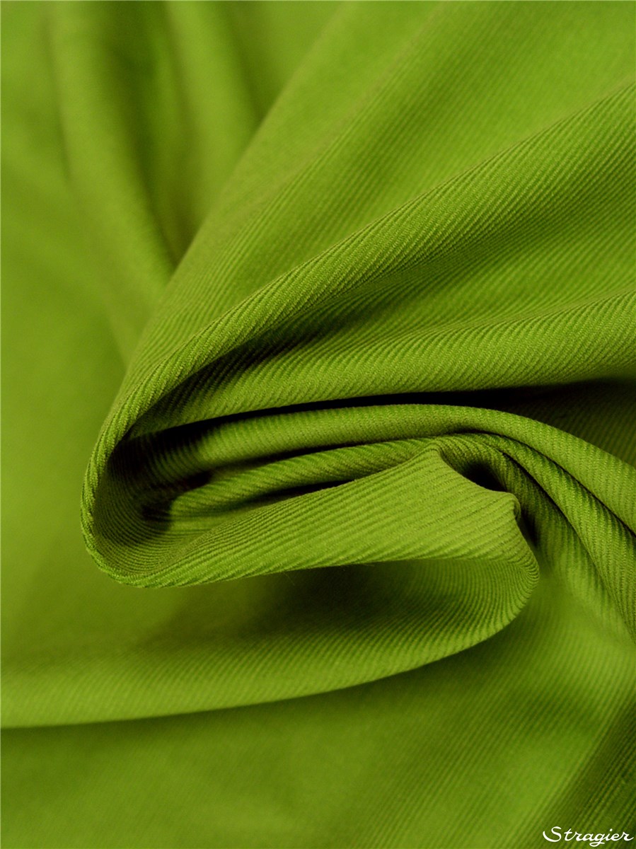 Velours Milleraies Soft - uni - Vert Roseau