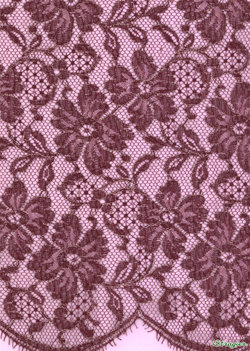 Dentelle de Calais - 010212 - Bordeaux - 45 cm