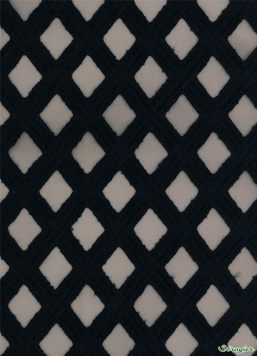 Guipure Lace - Scacco - Noir - 105 cm