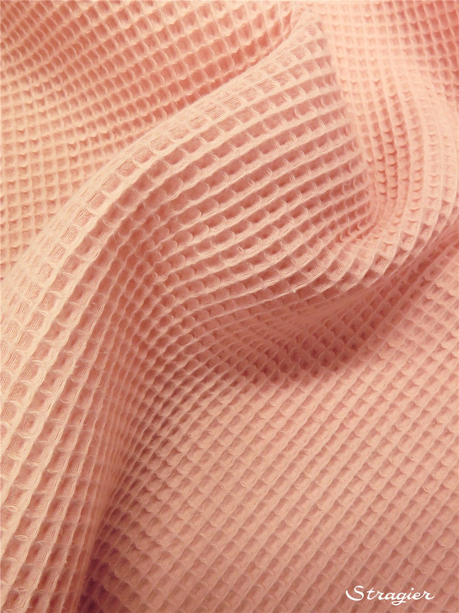 Waffle Piqué - pure Cotton - 6mm - Plain - Nude