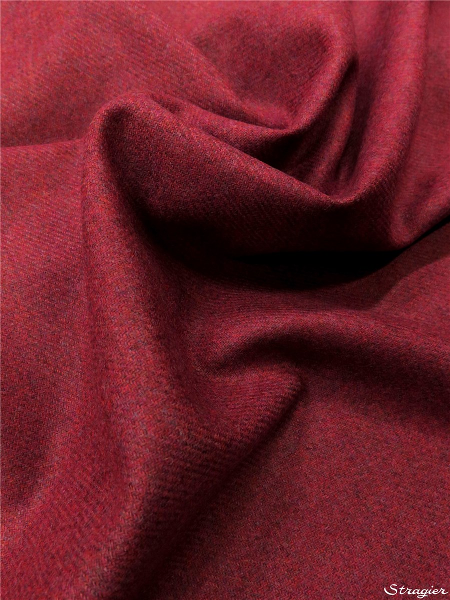 Wool Flannel - soft - Plain - Framboise