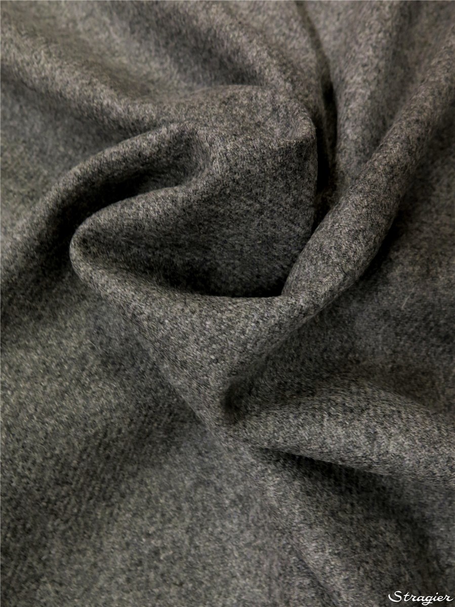 Wool Flannel - soft - Plain - Gris Argent