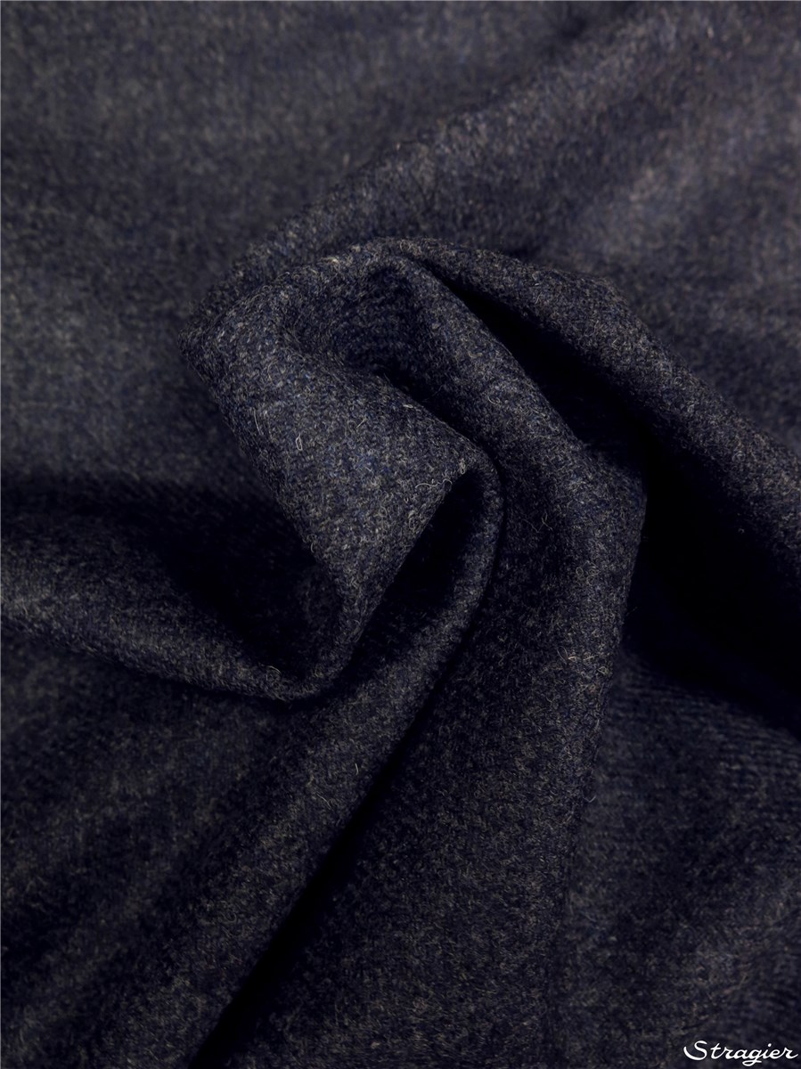 Flanelle de Laine douce - uni - Indigo foncé