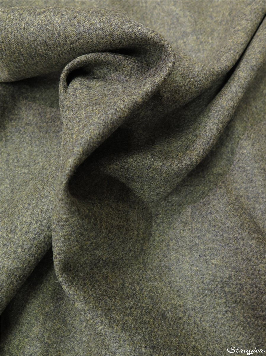 Flanelle de Laine douce - uni - Lichen