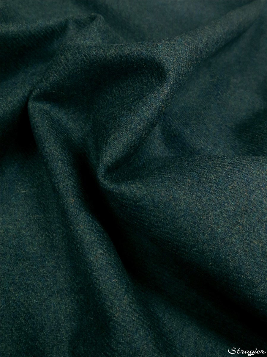 Flanelle de Laine douce - uni - Vert Canard