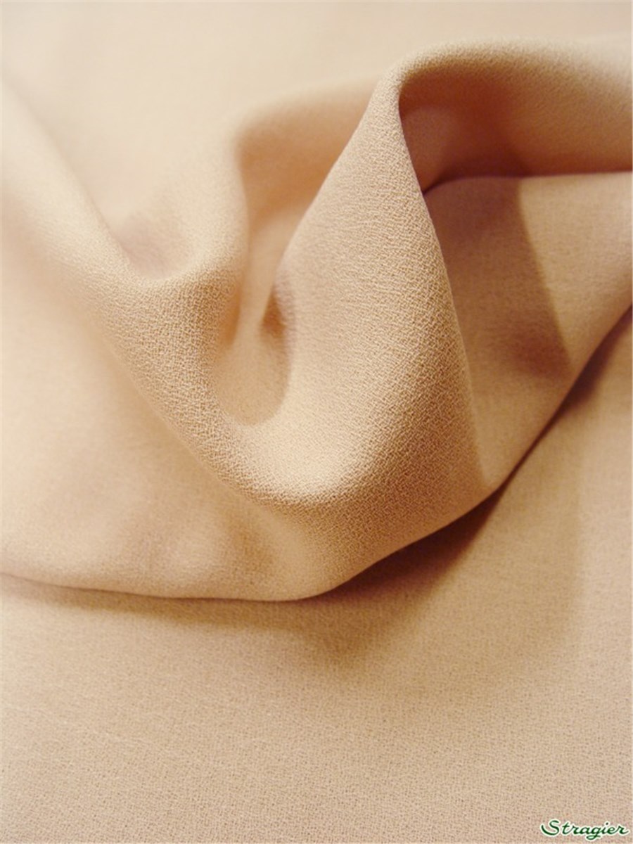 Pure Wool Crepe - Plain - Nude
