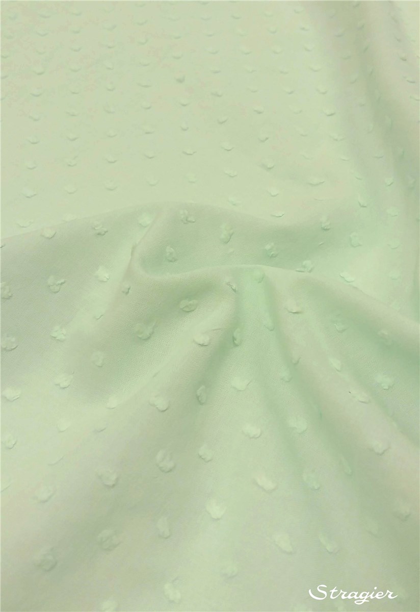 Cotton Batiste - Swiss Dots - Plain - Vert d'Eau