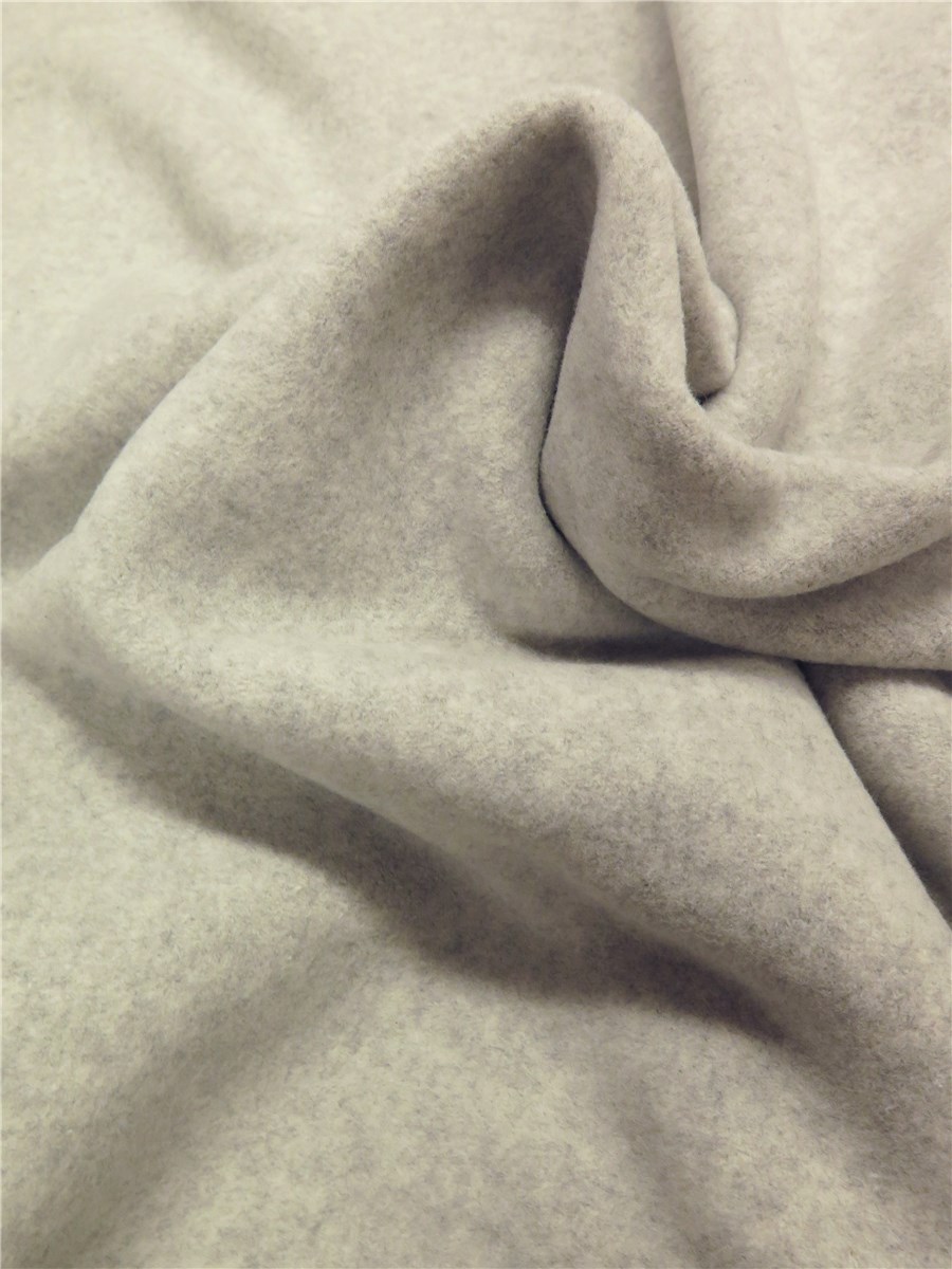 Polar Fleece - Pure Organic Cotton - Plain - Gris Perle