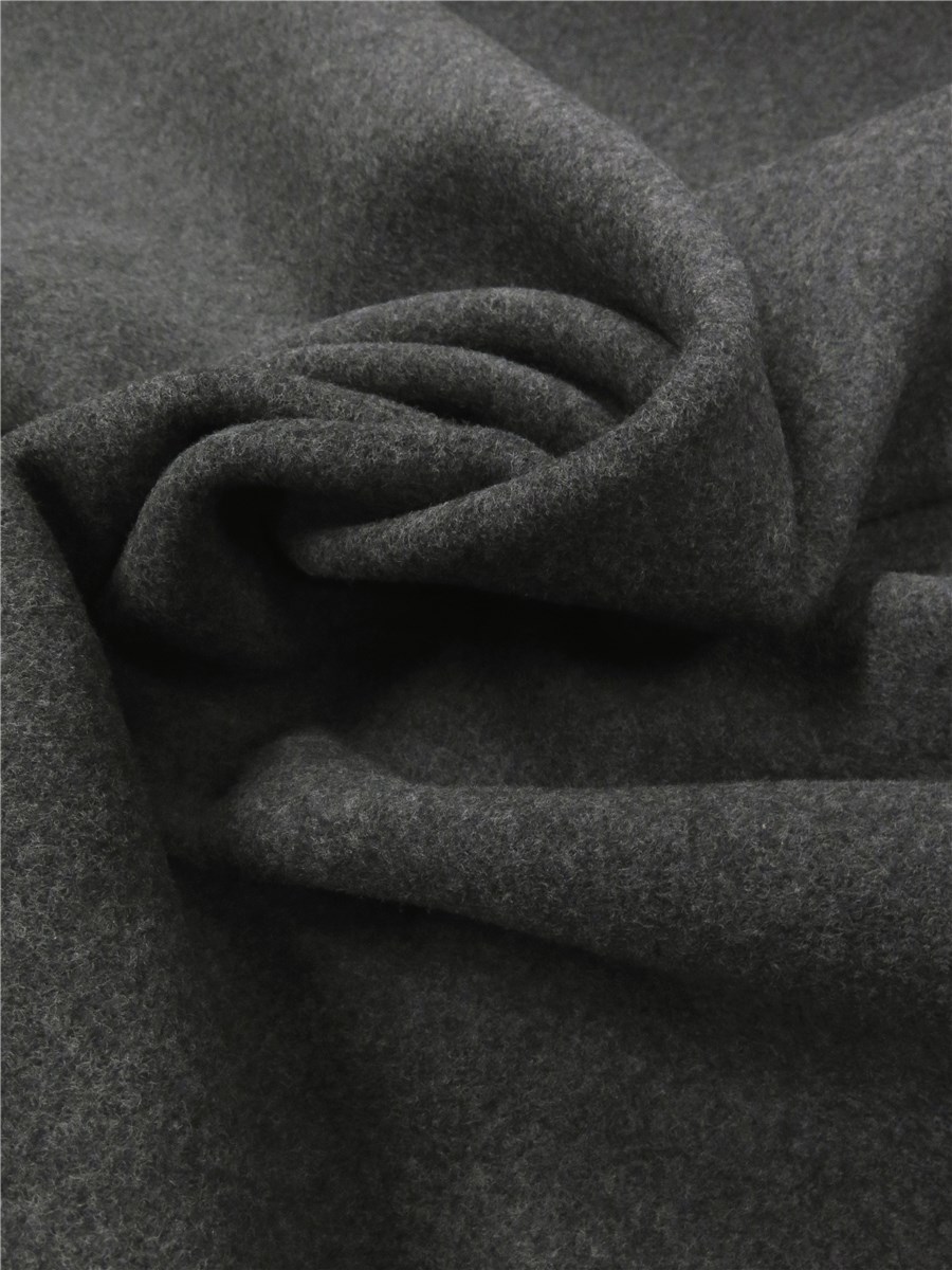 Polar Fleece - Pure Organic Cotton - Plain - Anthracite