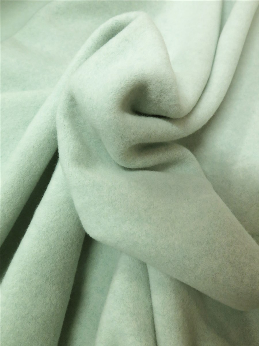 Polar Fleece - Pure Organic Cotton - Plain - Vert d'Eau