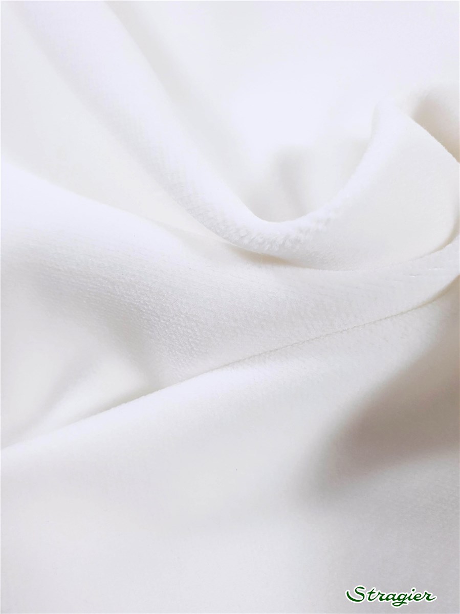 Velours lisse 307gr - uni - Blanc