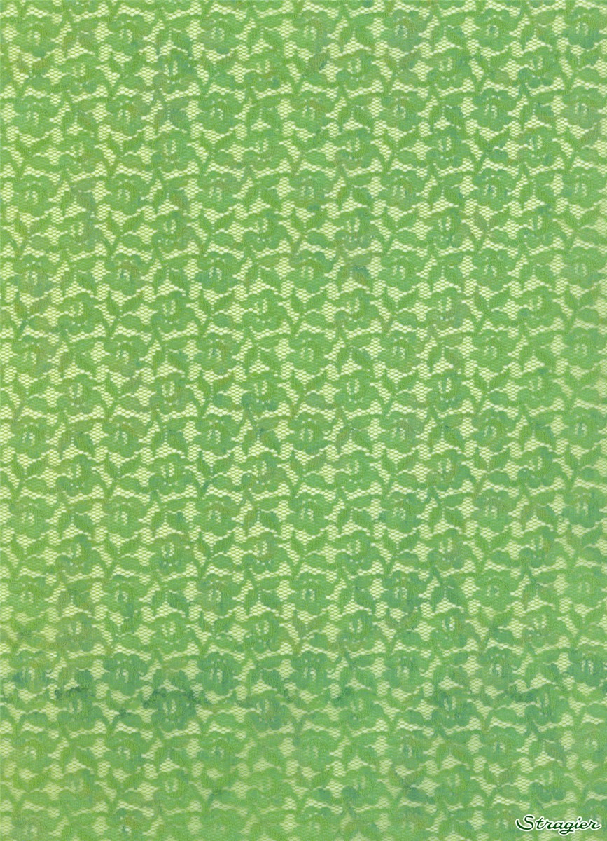 Dentelle de Calais - Merletto - Vert Pomme marbré - 88 cm