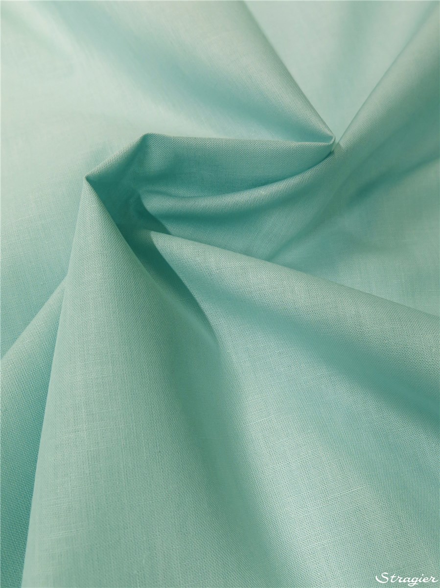 Poplin 32 threads/cm - Plain - Vert Neptune