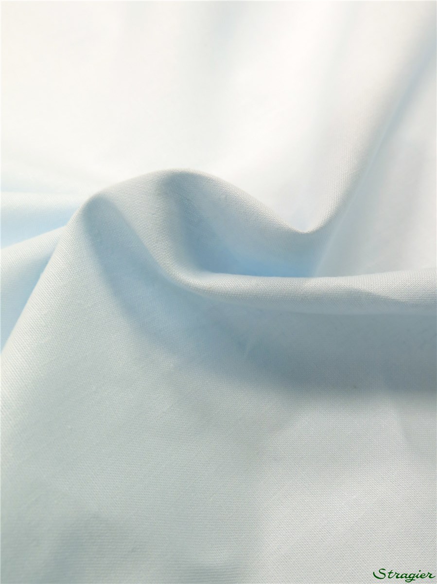 Poplin 32 threads/cm - Plain - Bleu Glacier