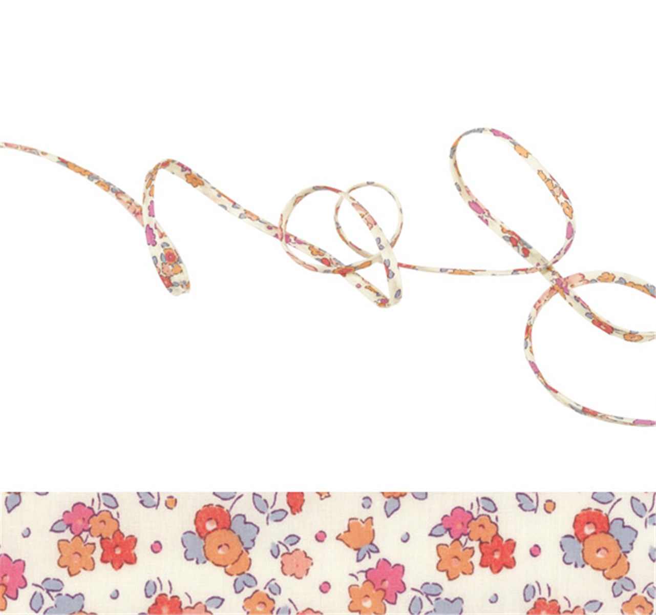 Cordon Liberty - 4285 Ella and Libby - Mandarine - 4 mm