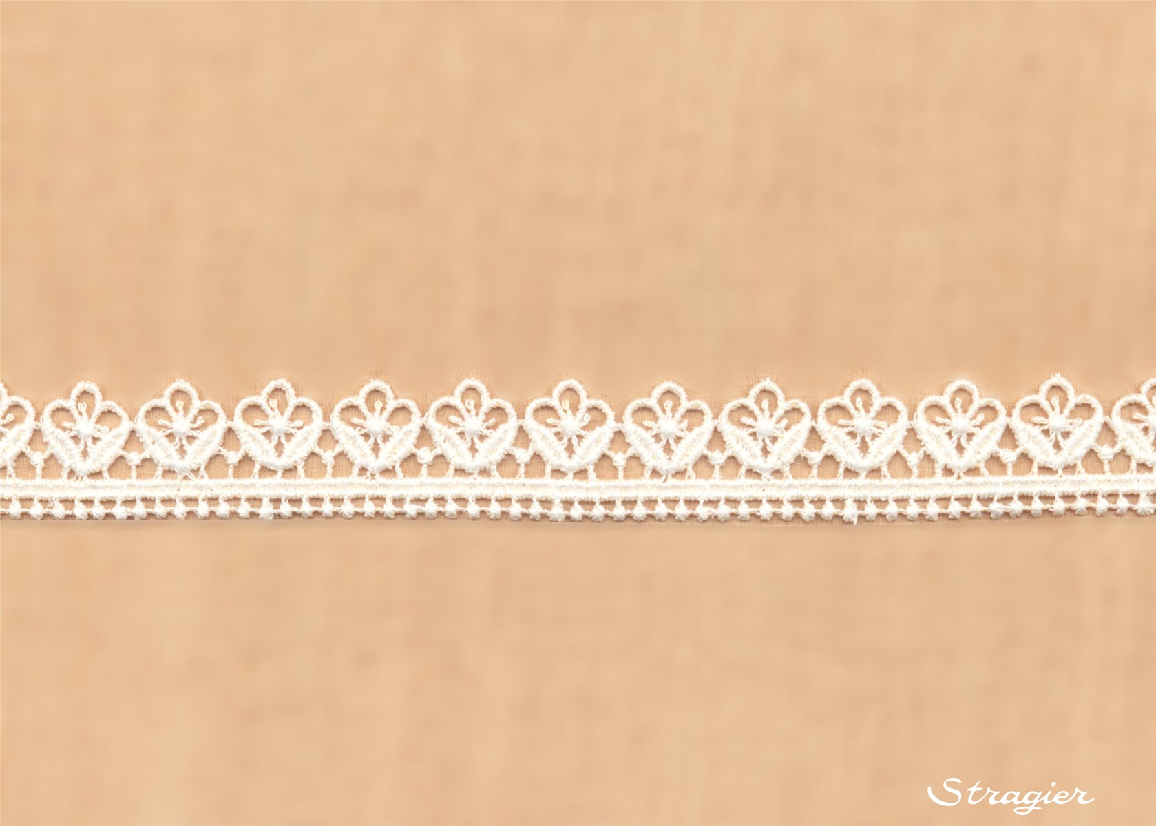 Guipure Coton - Pizzicato - Crème Stragier - 25 mm