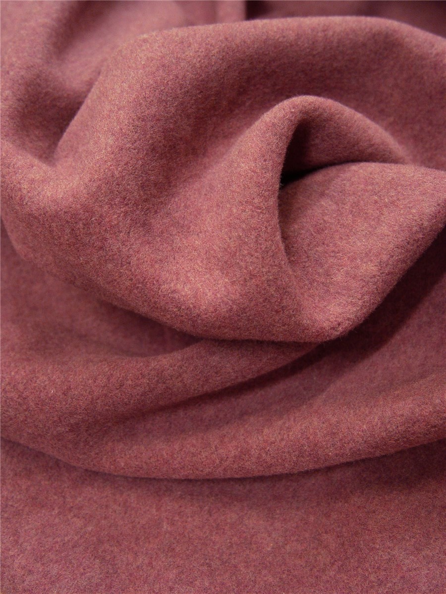 Polar Fleece - Pure Organic Cotton - Plain - Framboise