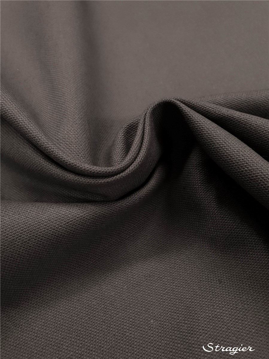 Toile lourde pur Coton - uni - Gris Argent 