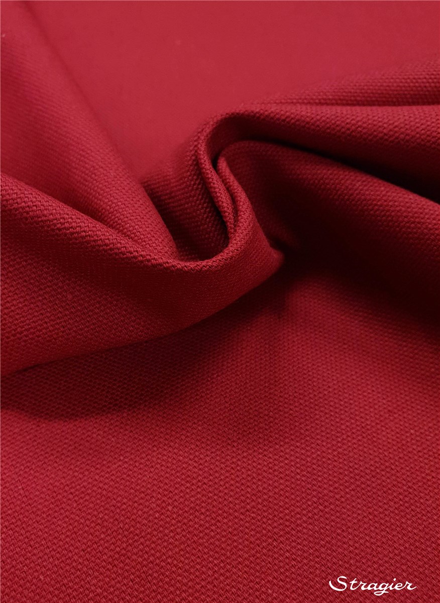 pure Cotton Cloth - Heavy - Plain - Bordeaux