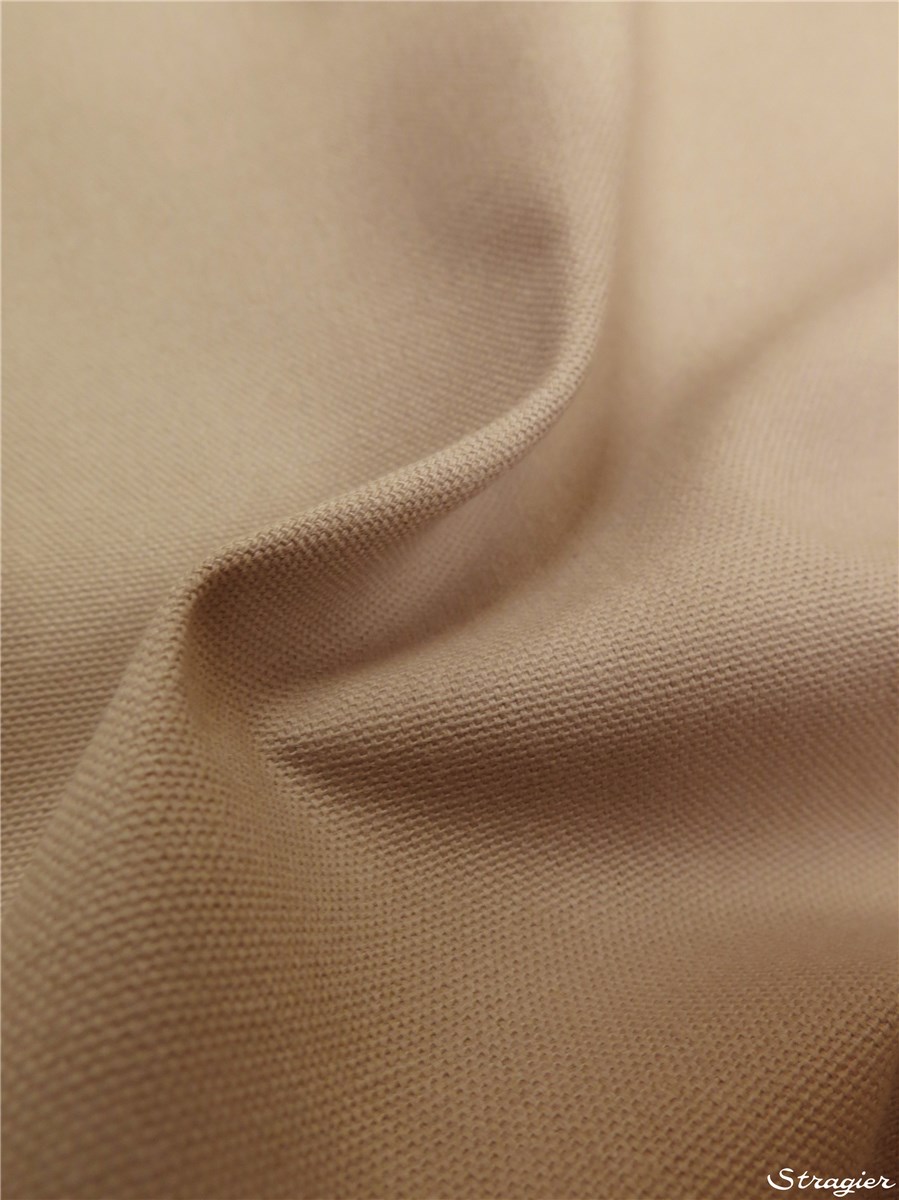 Toile lourde pur Coton - uni - Caillou 