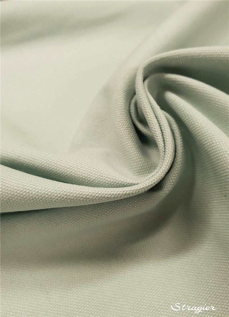 Toile lourde pur Coton - uni - Vert Menthe clair 