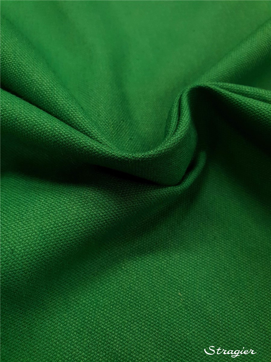 Toile lourde pur Coton - uni - Vert Golf 