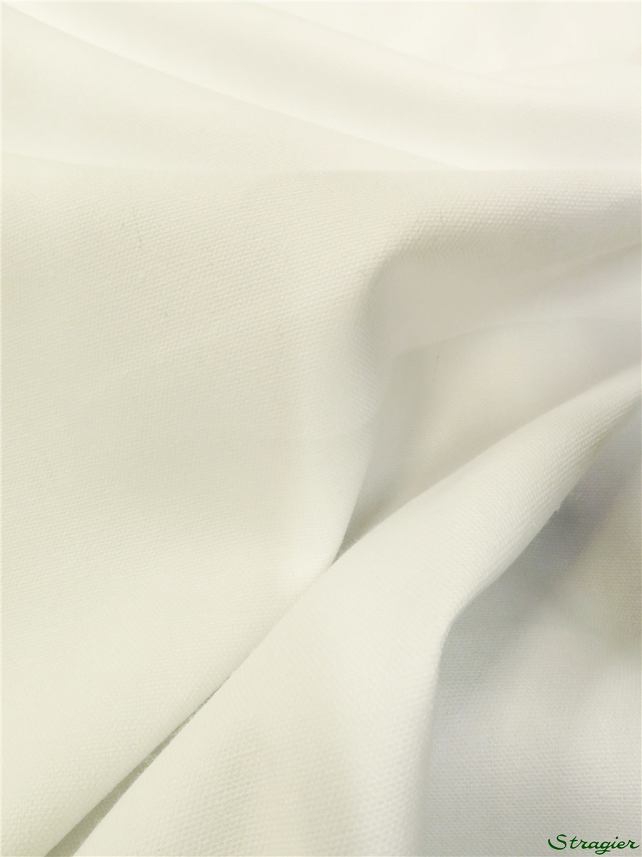 pure Cotton Cloth - Heavy - Plain - Blanc