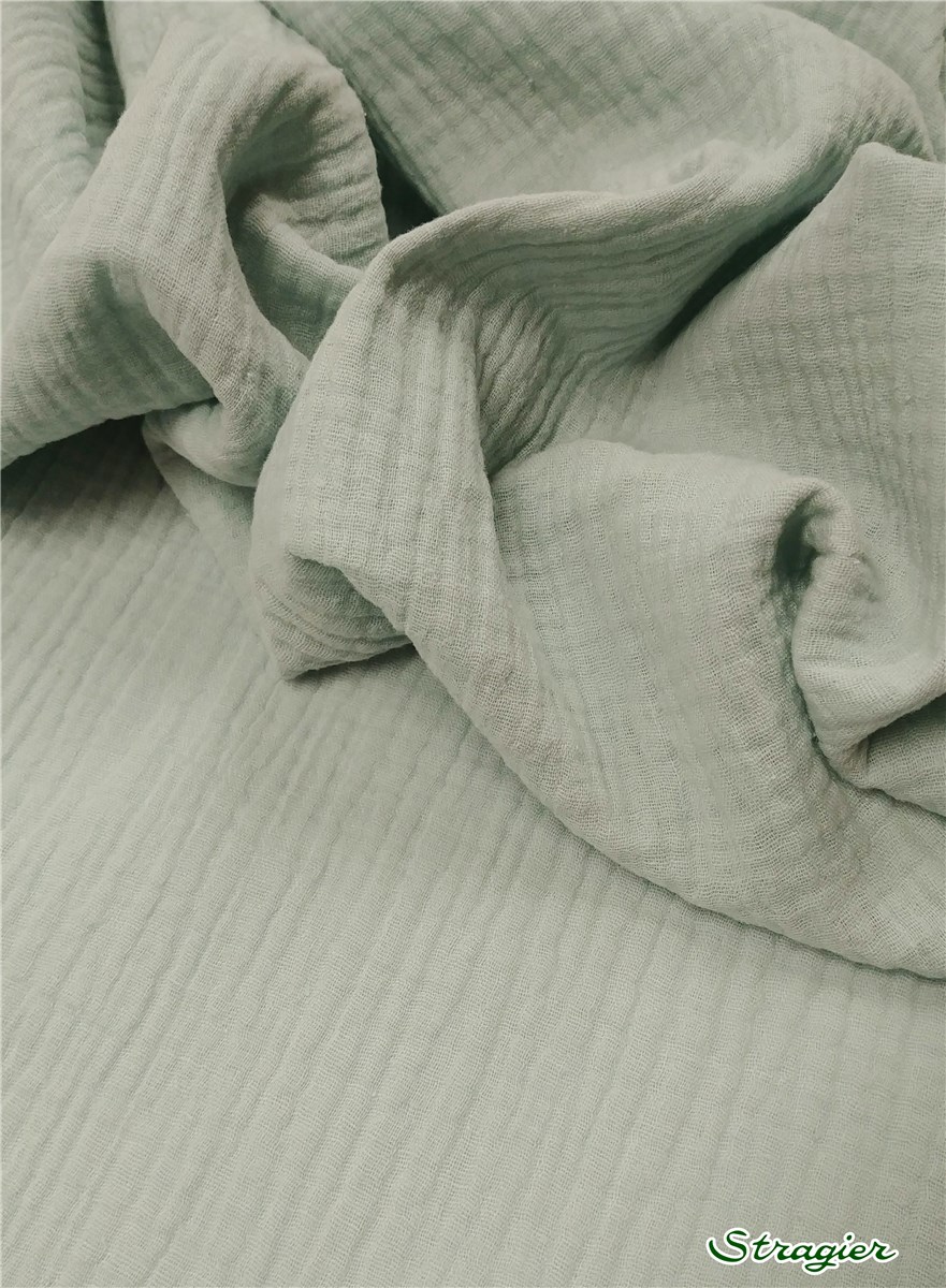 Double Cotton Gauze - Plain - Vert d'Eau