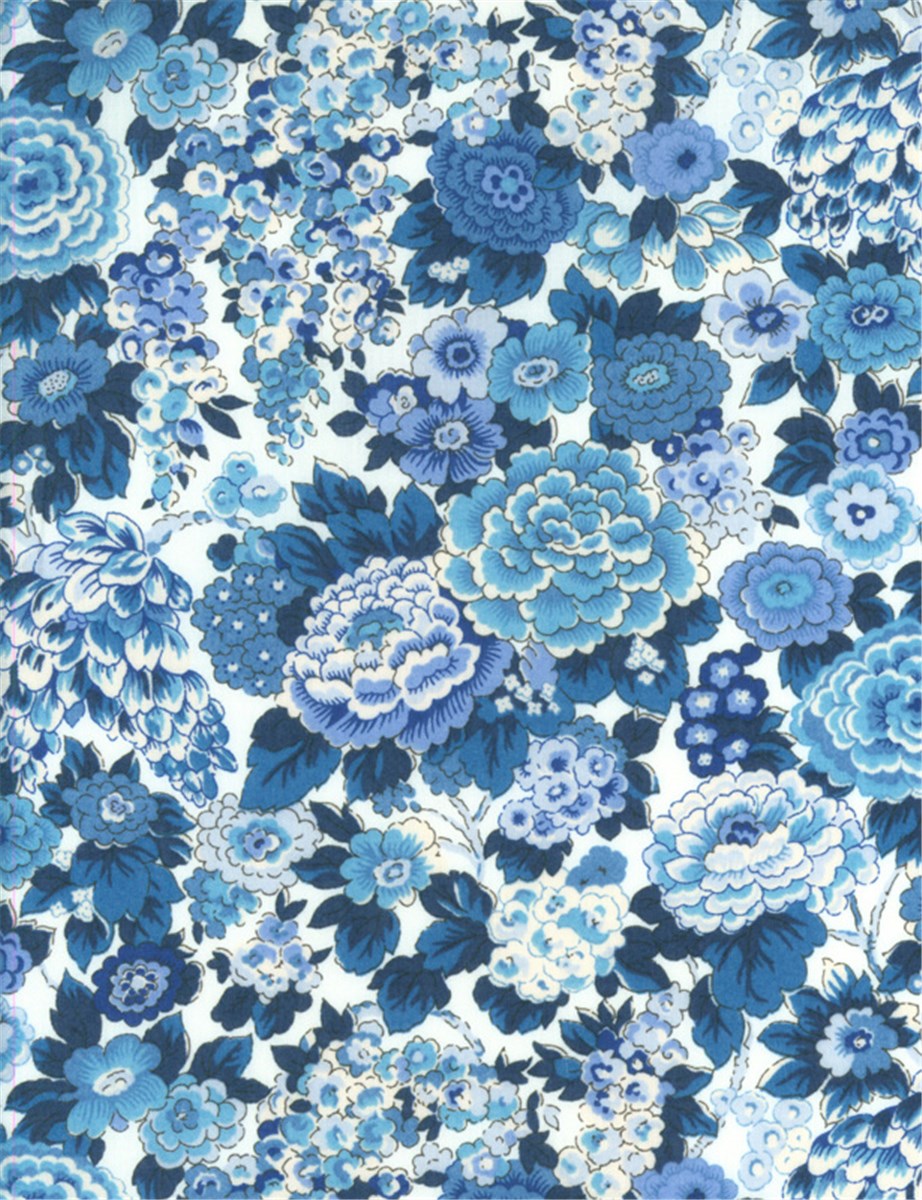 Liberty Tana Lawn - Elysian Day - Cobalt