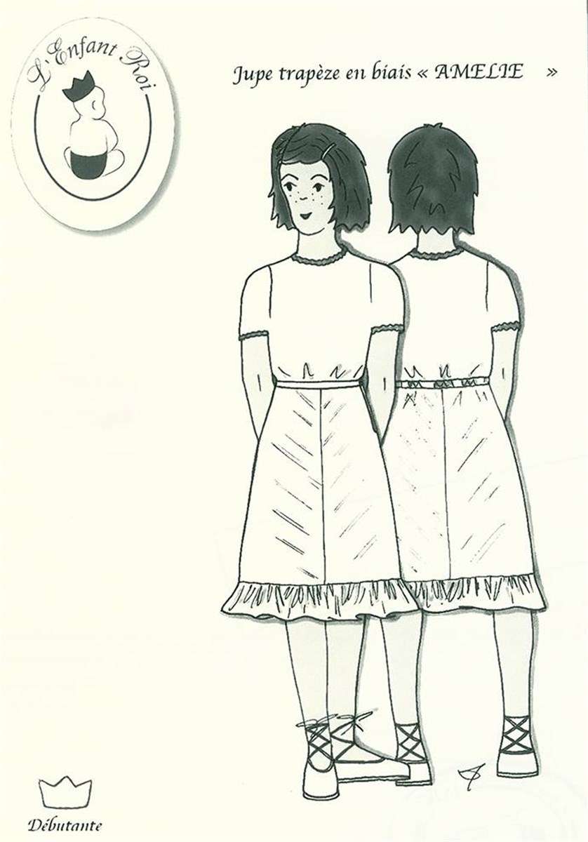 Patron l'Enfant Roi - Amélie -  - 8 à 12 ans 