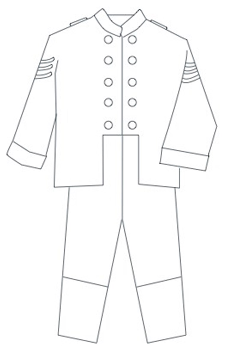 Patron l'Enfant Roi - Le soldat de plomb - - 2 à 8 ans