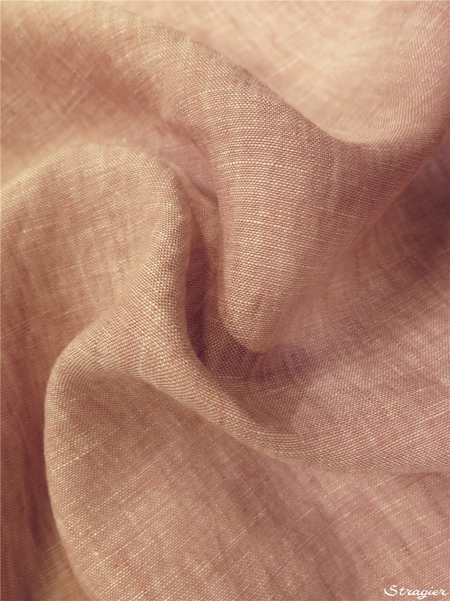 Toile de Lin souple Caviar - uni - Rosé poudré
