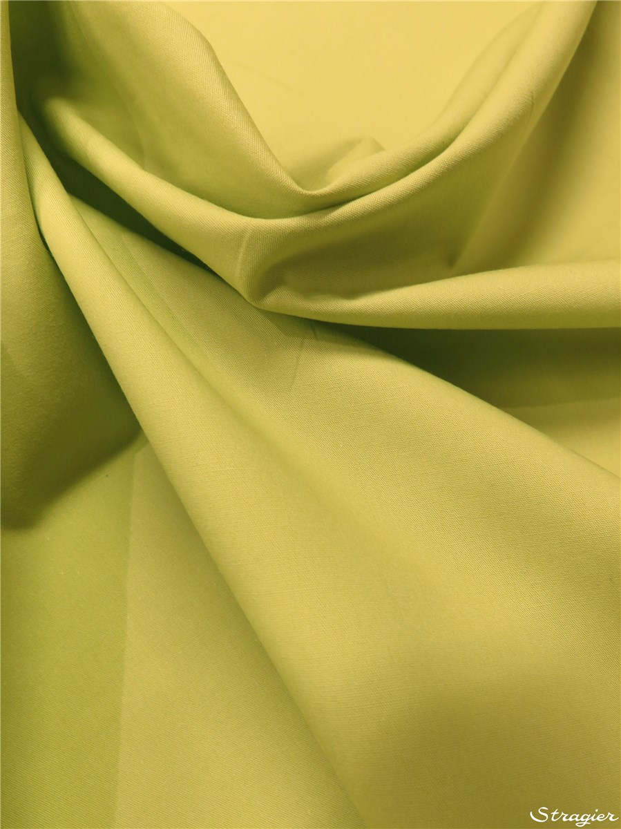 Poplin 59 threads/cm - Plain - Vert Tilleul