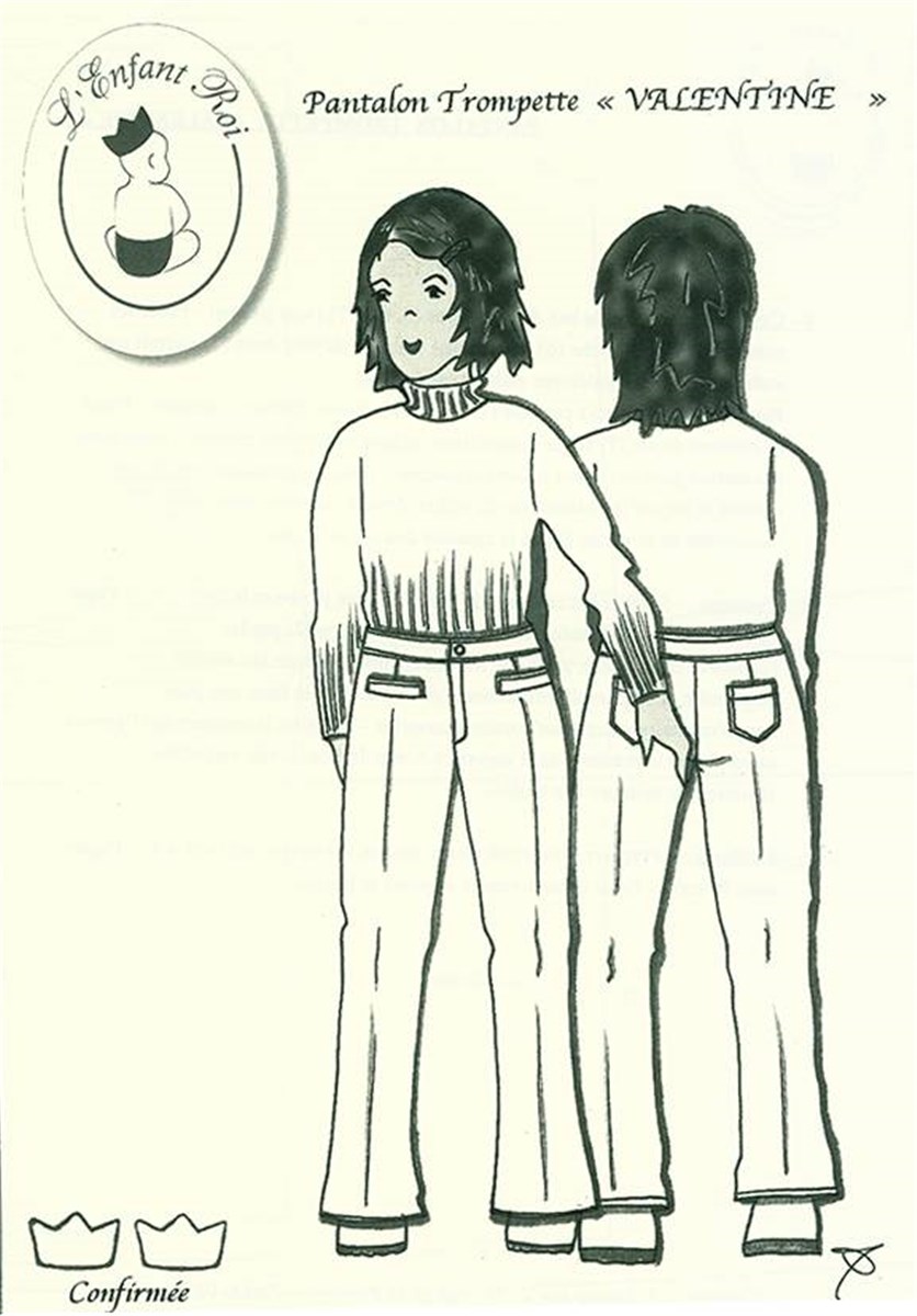 Patron l'Enfant Roi - Valentine -  - 8 à 12 ans 