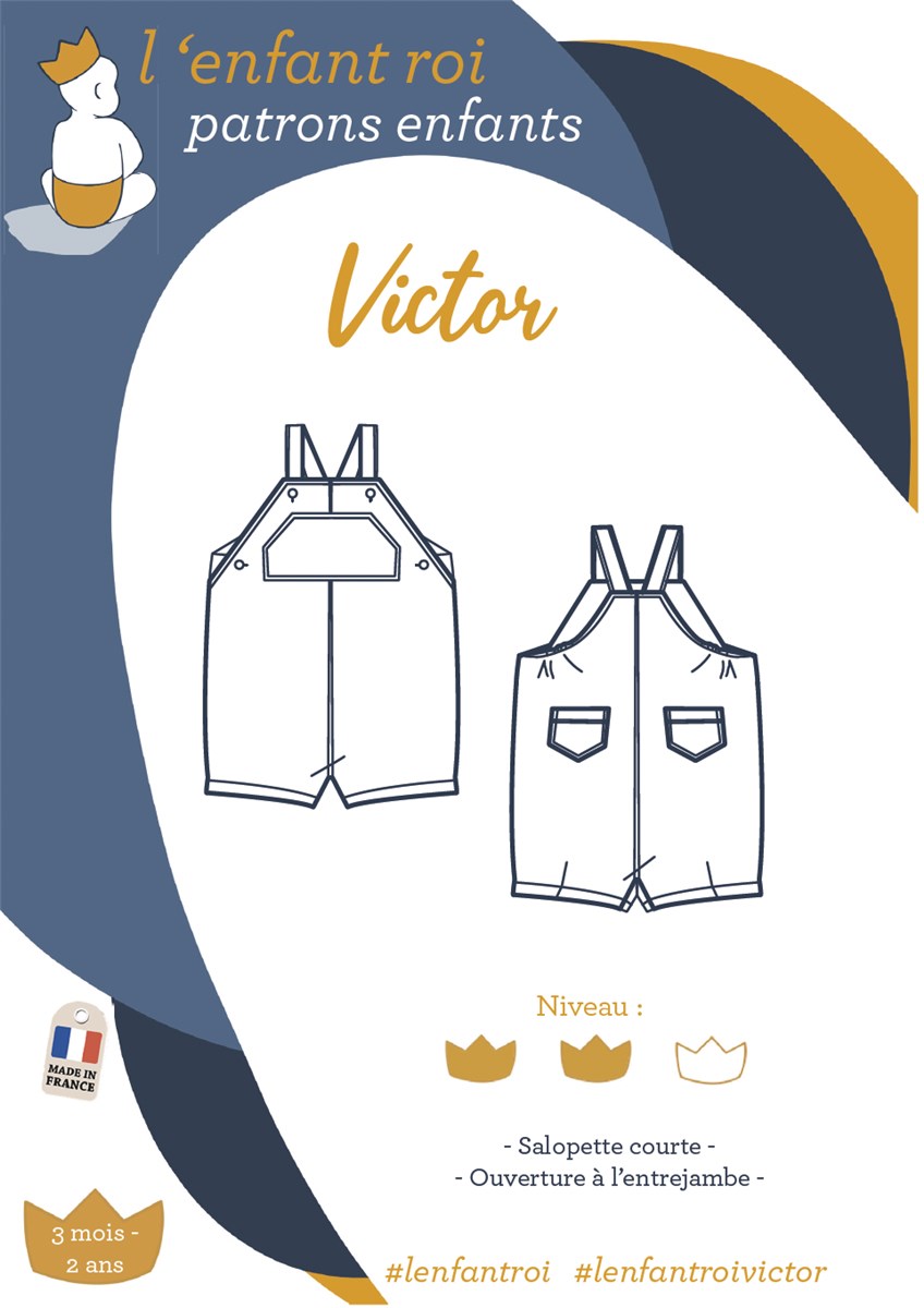 Patron l'Enfant Roi - Victor -  - 3 mois à 2 ans 