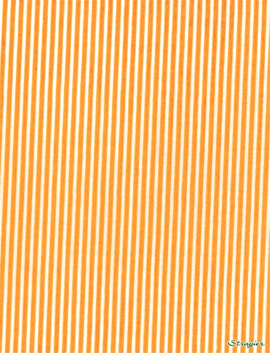 Popeline pur Coton - Rayures 2mm - Jaune 