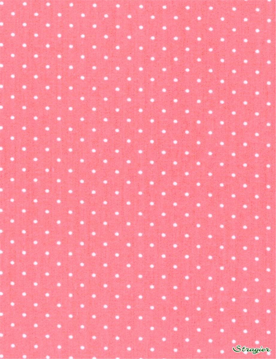 Pure Cotton Poplin - Pois 1,5mm - Rose