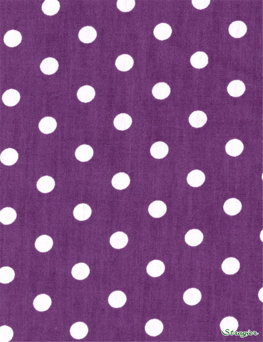 Pure Cotton Poplin - Pois 7mm - Violet