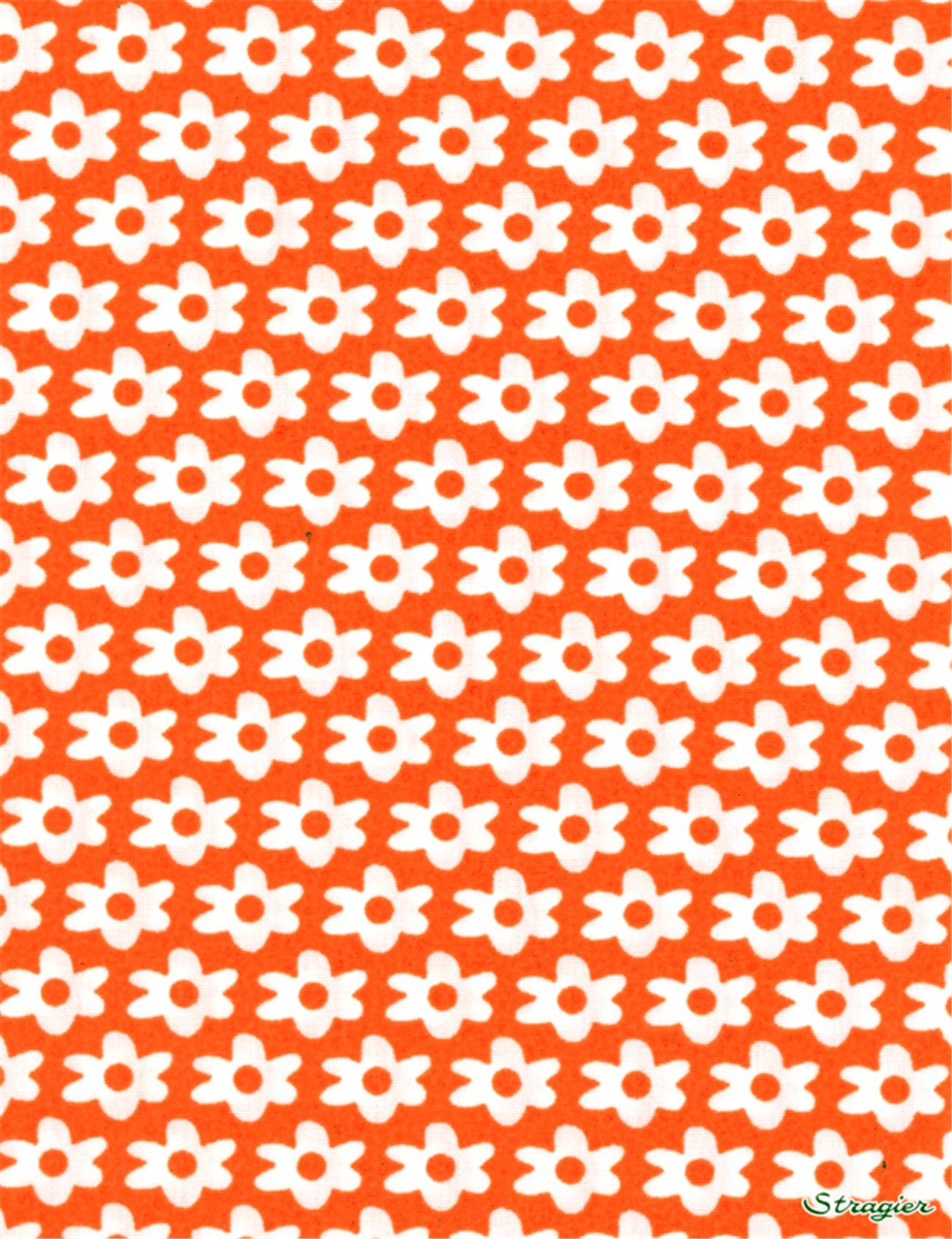 Popeline pur Coton - Mary - Orange 