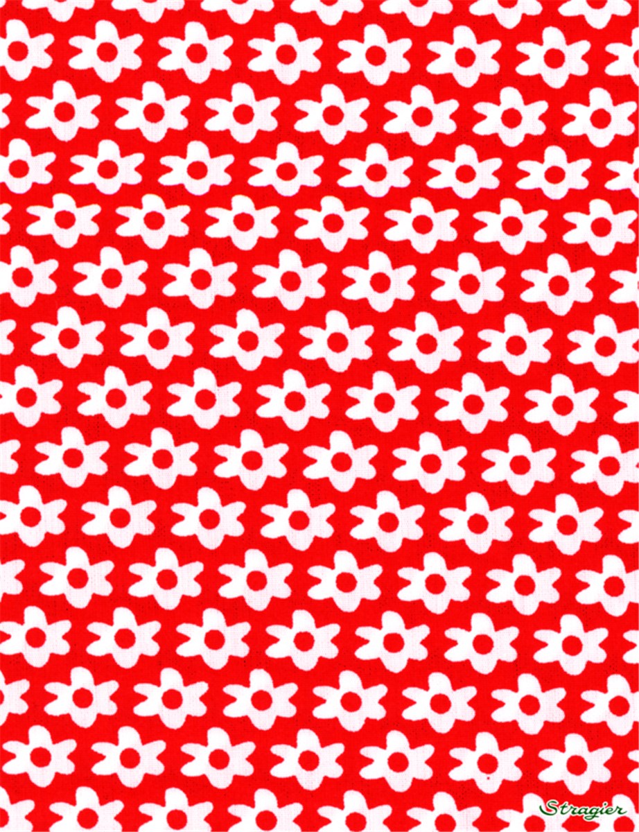 Popeline pur Coton - Mary - Rouge 