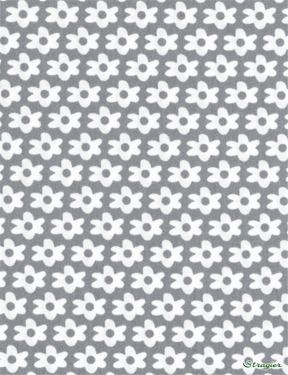 Popeline pur Coton - Mary - Gris Acier 