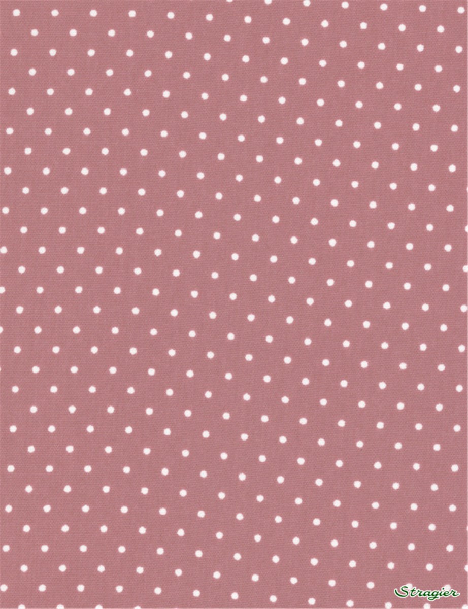 Popeline pur Coton - Pois 1,5mm - Rose des Champs 