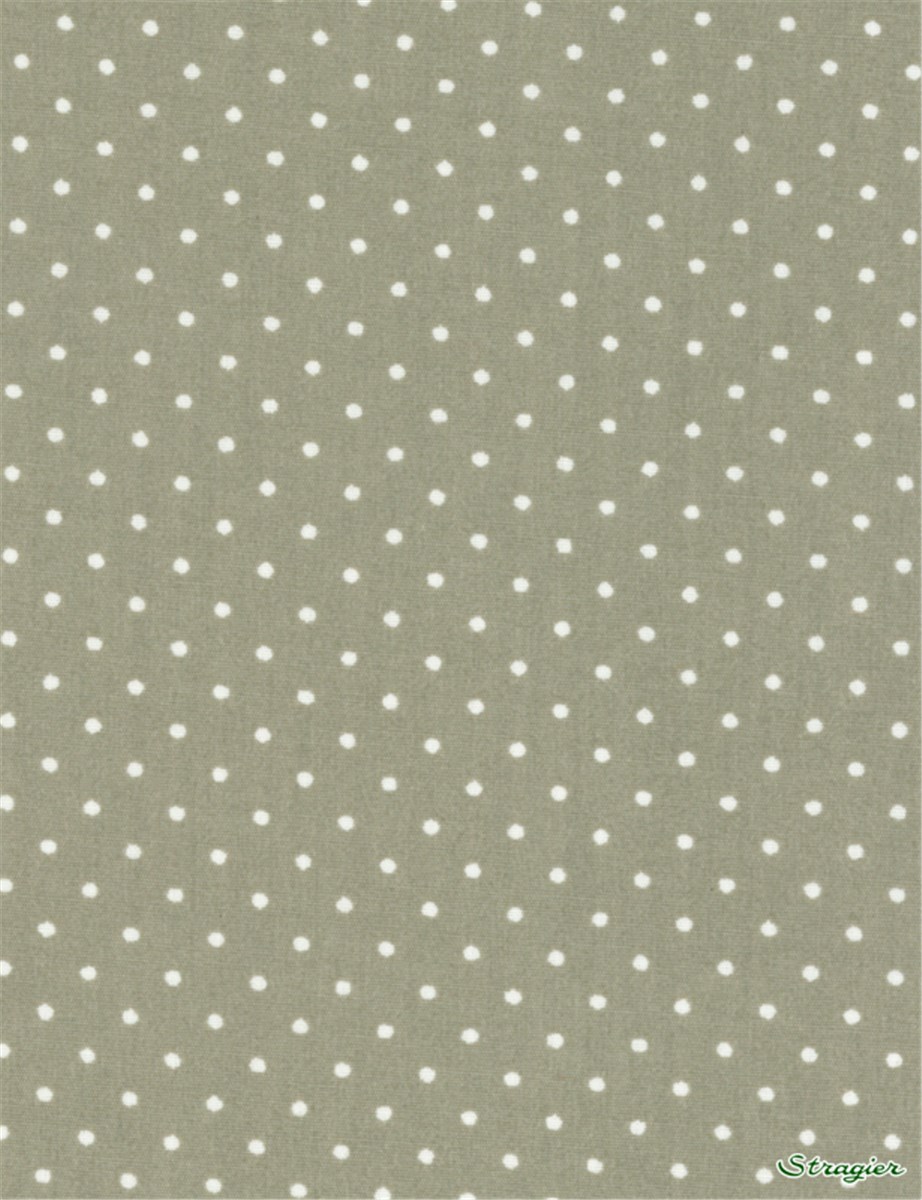 Popeline pur Coton - Pois 1,5mm - Beige Taupe 